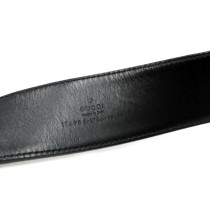 Gucci Cintura Tela Web e Pelle