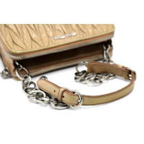Miu Miu Tracolla Gauffre Beige