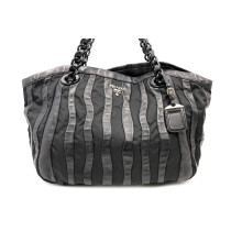 Prada Shopping Tela Vela Nera