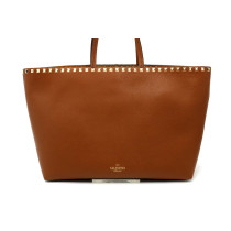 Valentino Shopping Rockstud Pelle Cognac