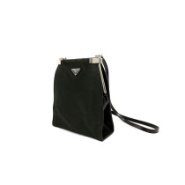 Prada Pochette Tela Marrone