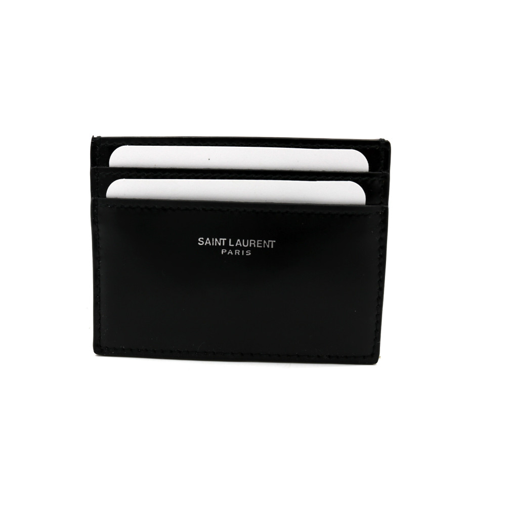 Saint Laurent Portacarte Pelle Nera
