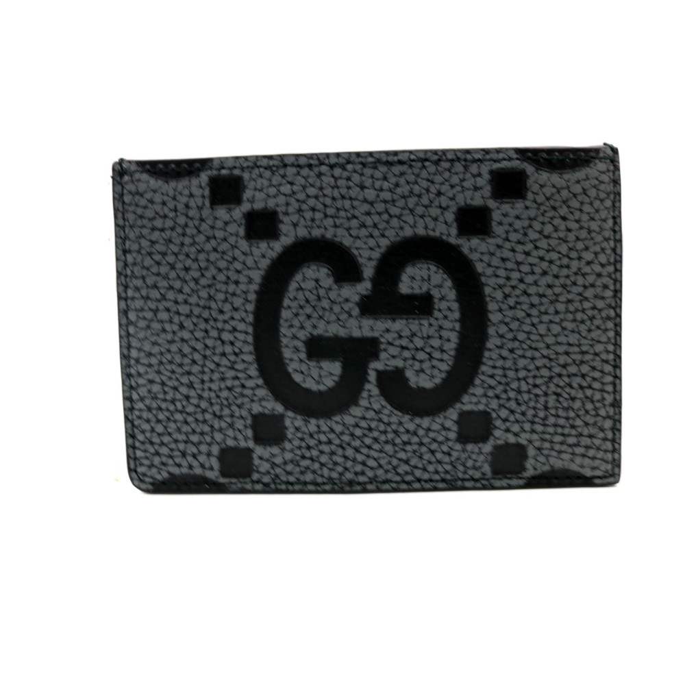 Gucci Portacarte Pelle Nera Grigia