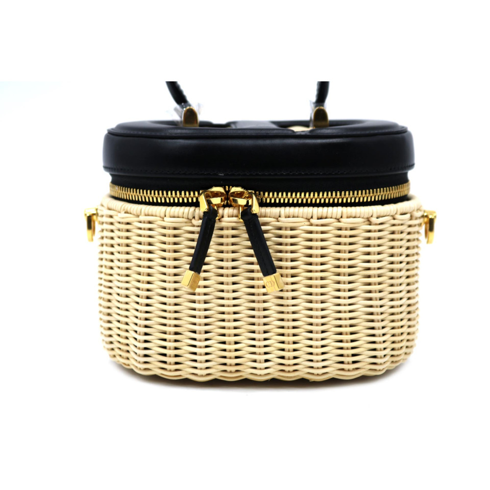 Dior Wicker Vanity Pelle in Rattan Beige
