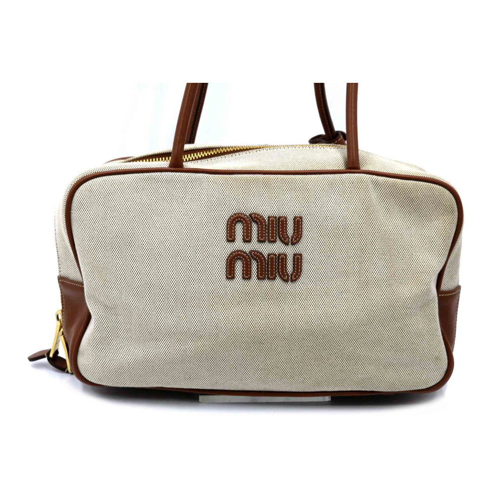 Miu Miu Beau Tela Beige