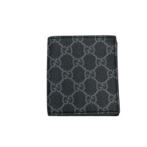Gucci Portafoglio Bi Fold GG Embleme Nero