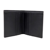 Gucci Portafoglio Bi Fold GG Embleme Nero
