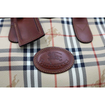 Burberry Borsone da Viaggio Check Beige