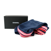 Chanel Foulard Seta e Lana Blu e Rosa