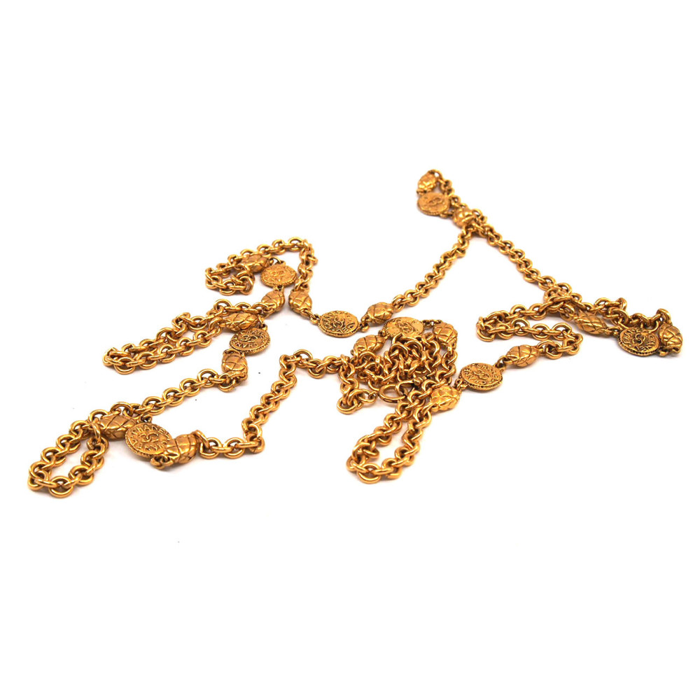 Chanel Gold Metal Necklace