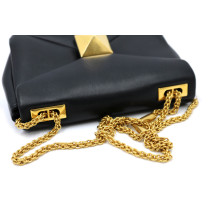 Valentino One Stud Grande Pelle Nera