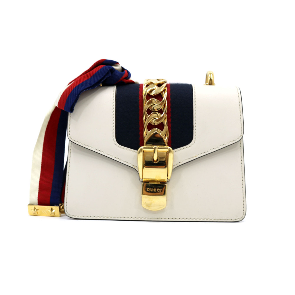 Gucci Silvye Pelle Bianco Ottico