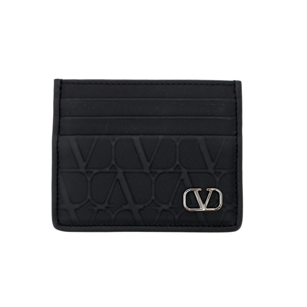 Valentino Portacarte Pelle Nera