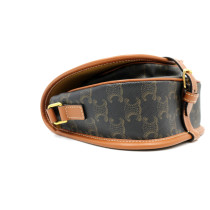 Celine Triomphe Folco Media Tela Marrone