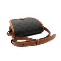 Celine Triomphe Folco Media Tela Marrone