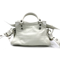 Balenciaga Mini City Pelle Bianca