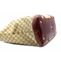 Gucci Marrakech Tessuto GG e Pelle Borgogna