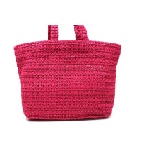 Saint Laurent Shopping Rafia Fucsia
