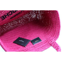 Saint Laurent Shopping Rafia Fucsia