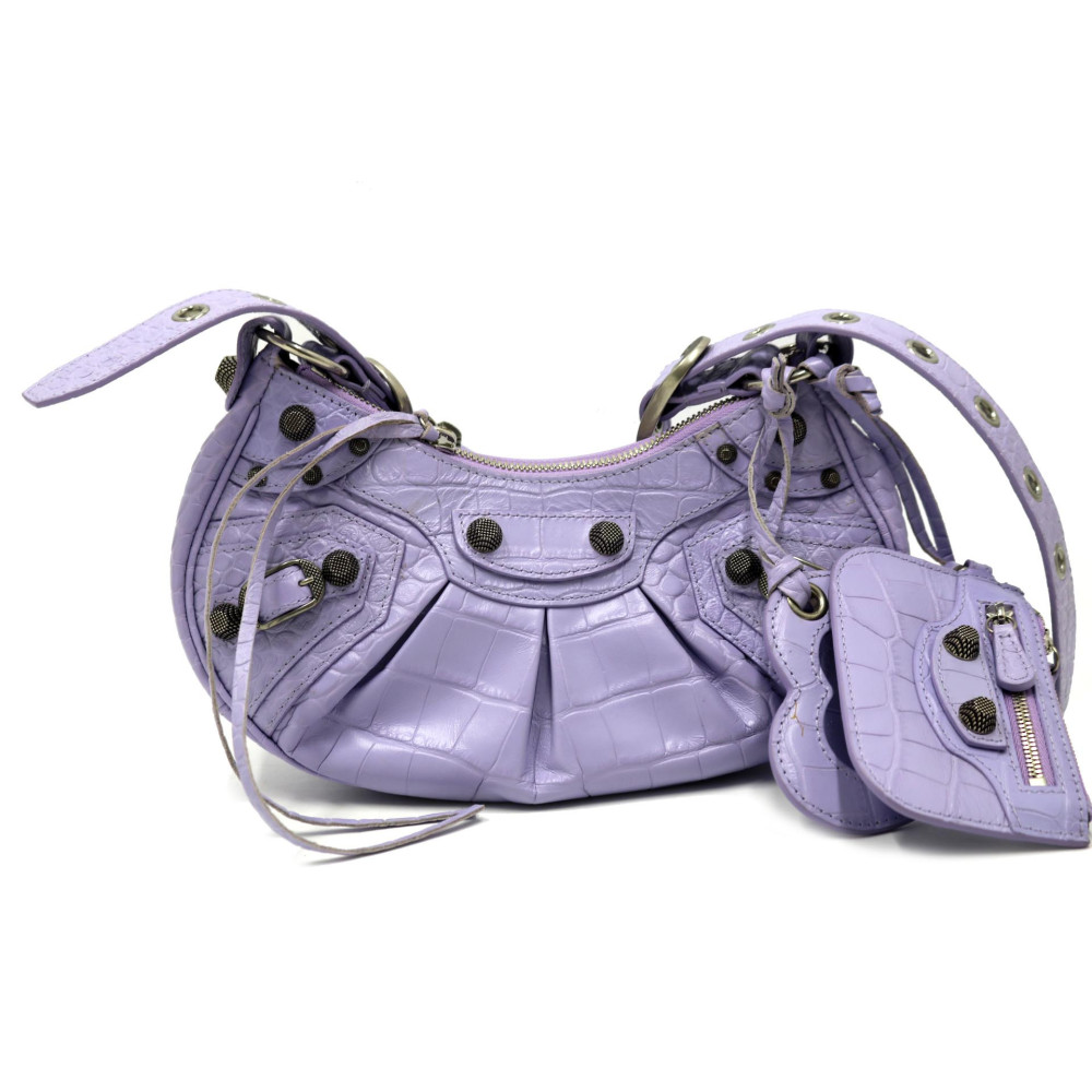 Balenciaga Le Cagole Pelle Glicine