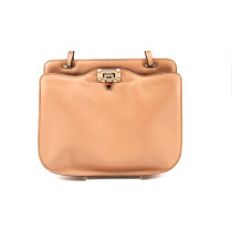 Valentino Cream Leather Shoulder Bag