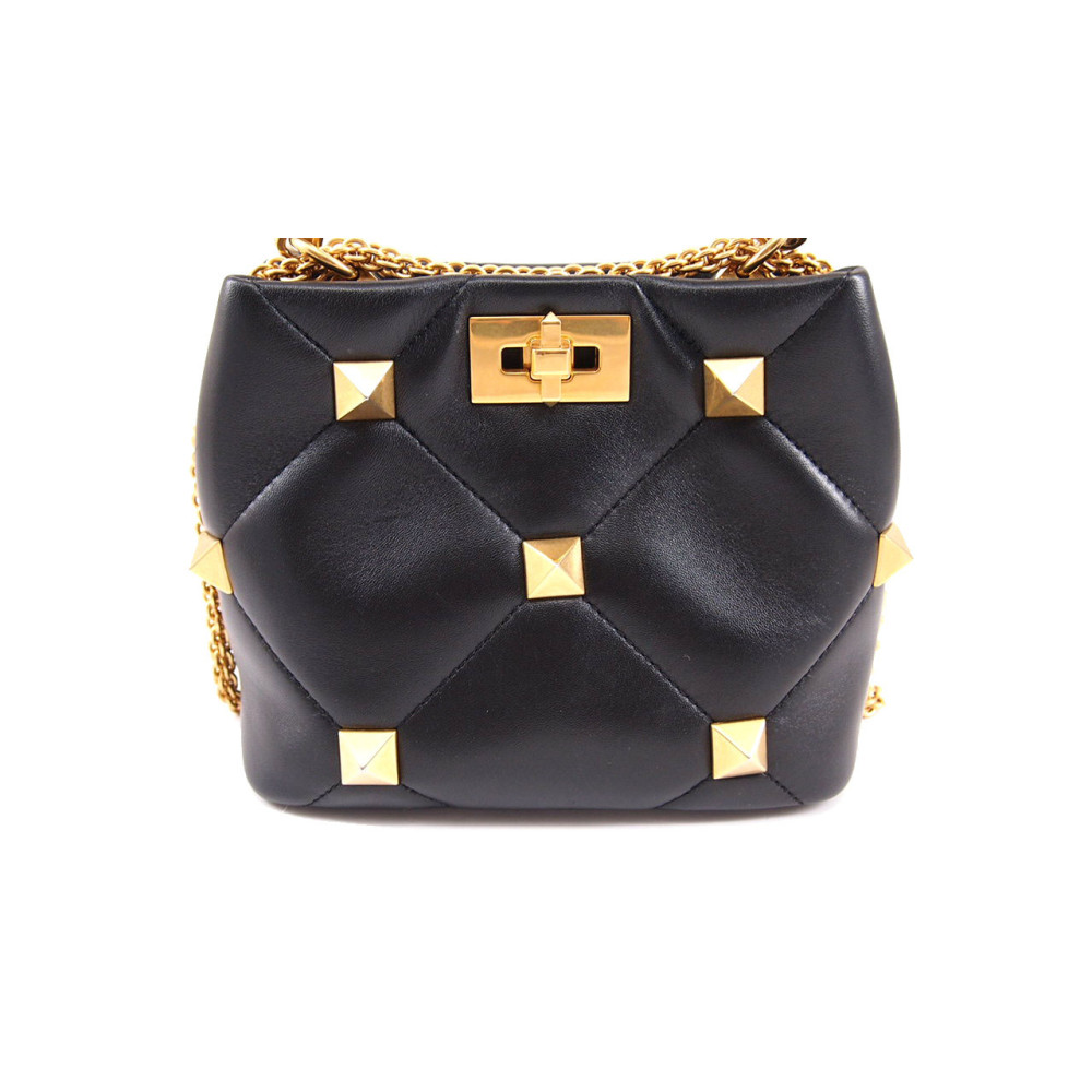 Valentino Roman Stud Pelle Nera