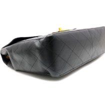 Chanel Jumbo Big Logo Pelle Nera