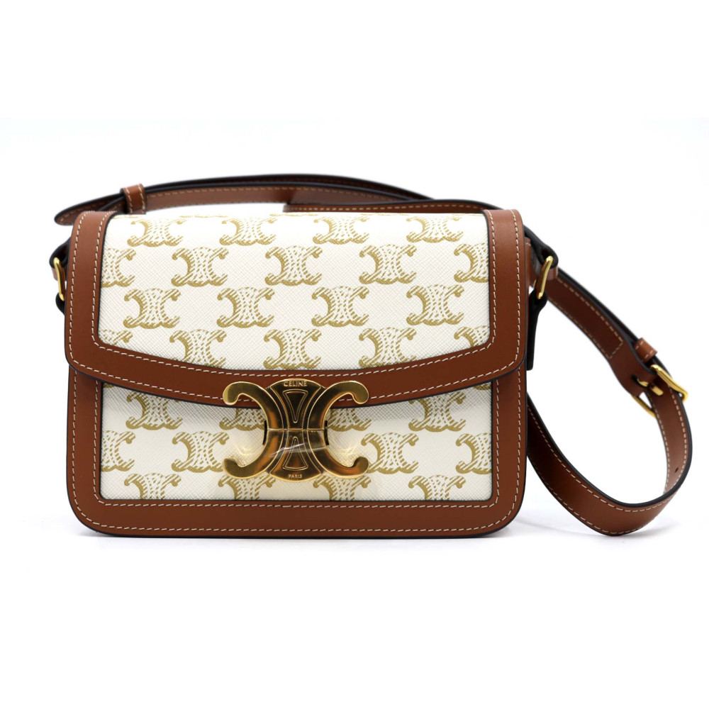 Celine Teen Triomphe Tela Panna