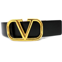 Valentino Cintura Reversibile Pelle Nera e Rosa