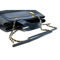Chanel Shopping Denim e Pelle Blu