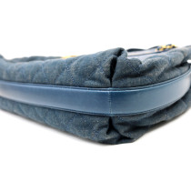 Chanel Shopping Denim e Pelle Blu