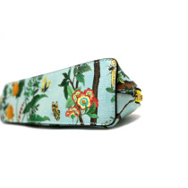 Gucci Astuccio Pelle Celeste e Multicolor