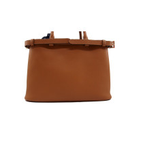 Prada Shopping Buckle Medium Pelle Biscotto