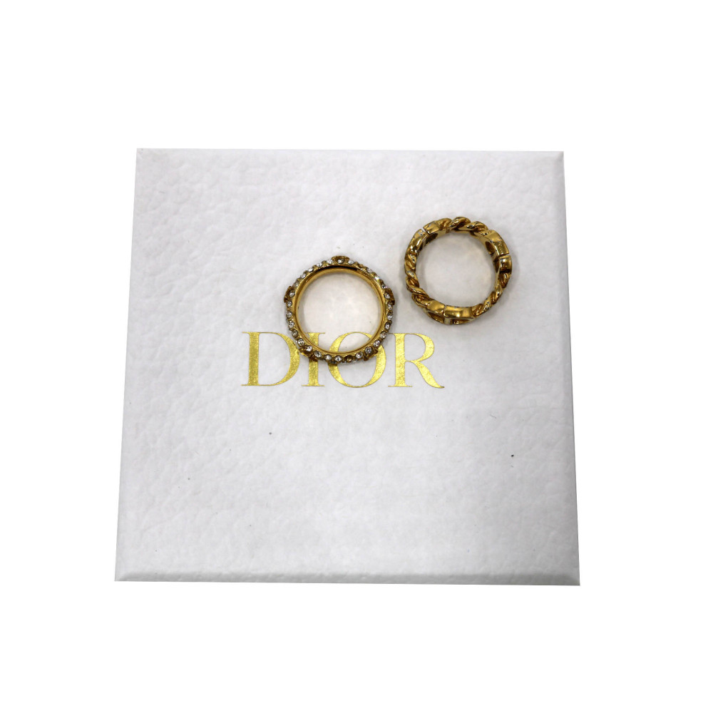 Dior Anello WCJ Ring Metallo Oro e Brillanti