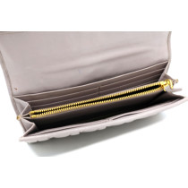 Miu Miu Portafoglio Matelasse Pelle Lilla