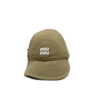 Miu Miu Cappello Tela Beige