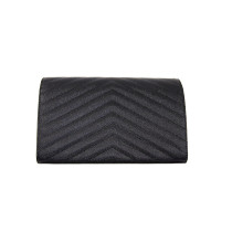 Saint Laurent Cassandre Pochette Pelle Nera