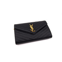 Saint Laurent Cassandre Pochette Pelle Nera