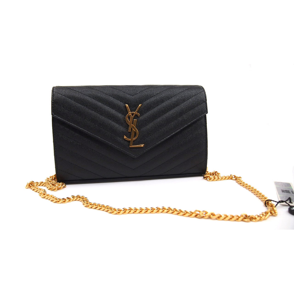 Saint Laurent Cassandre Pochette Pelle Nera