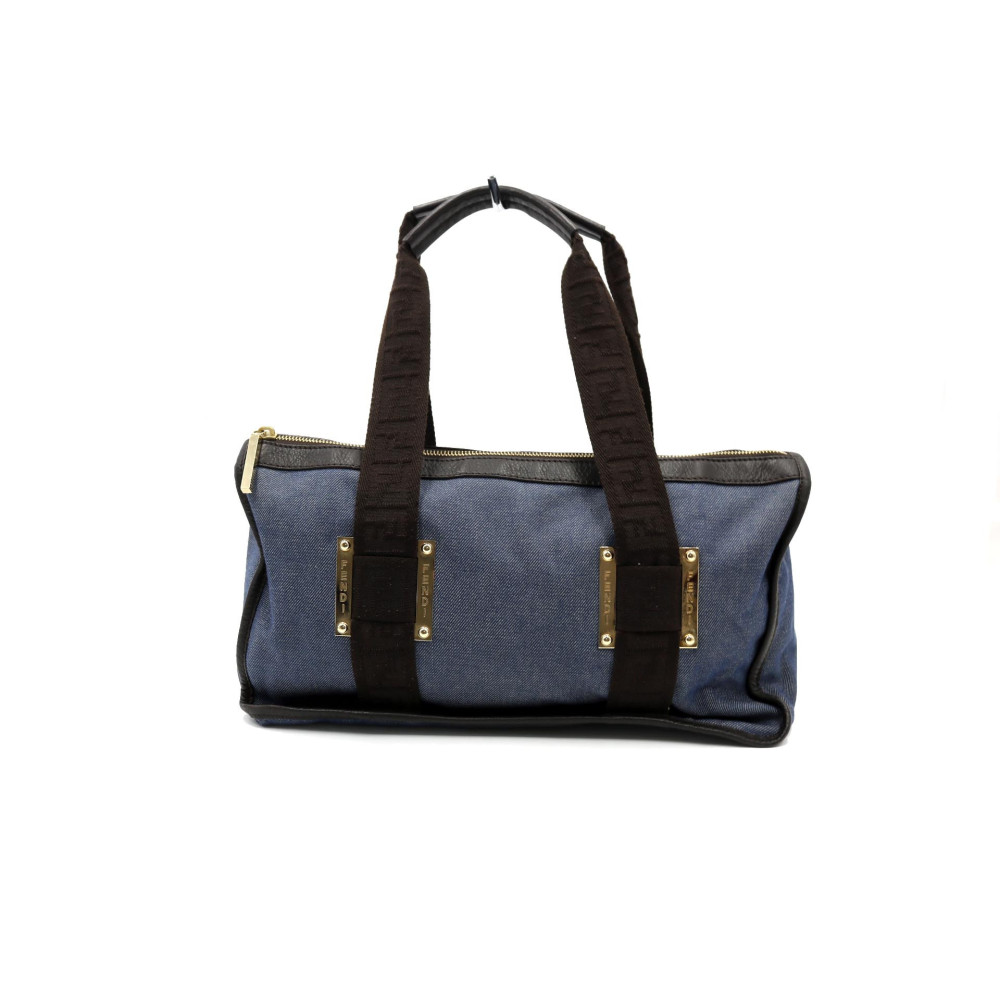 Fendi Boston Sac Denim Blu