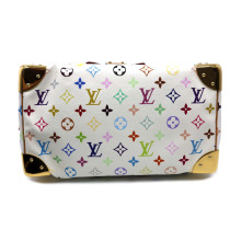 Louis Vuitton per Takashi Murakami Speedy 30 Multicolor Bianca