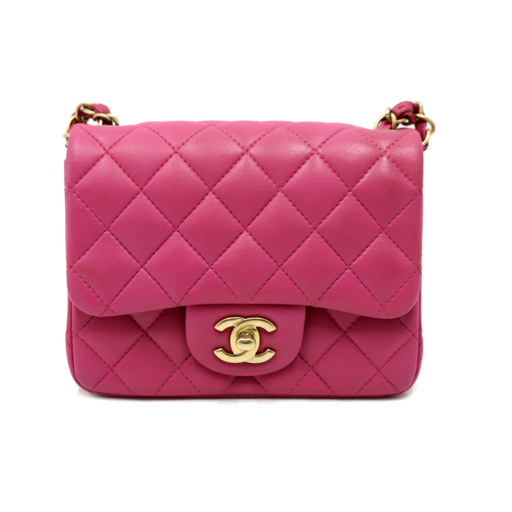 Chanel Mini Square Pelle Rosa