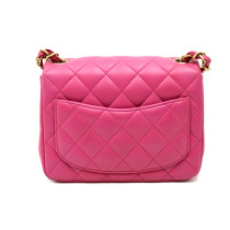 Chanel Mini Square Pelle Rosa