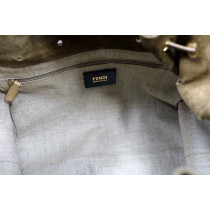 Fendi Pequin Pelle Tortora