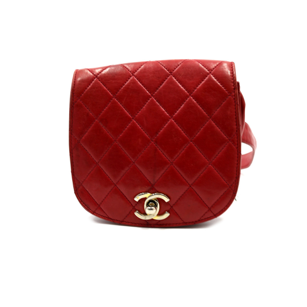 Chanel Marsupio Matelassè Pelle Rosso