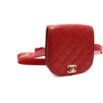 Chanel Marsupio Matelassè Pelle Rosso