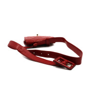 Chanel Sac Banane Matelassé Cuir Rouge