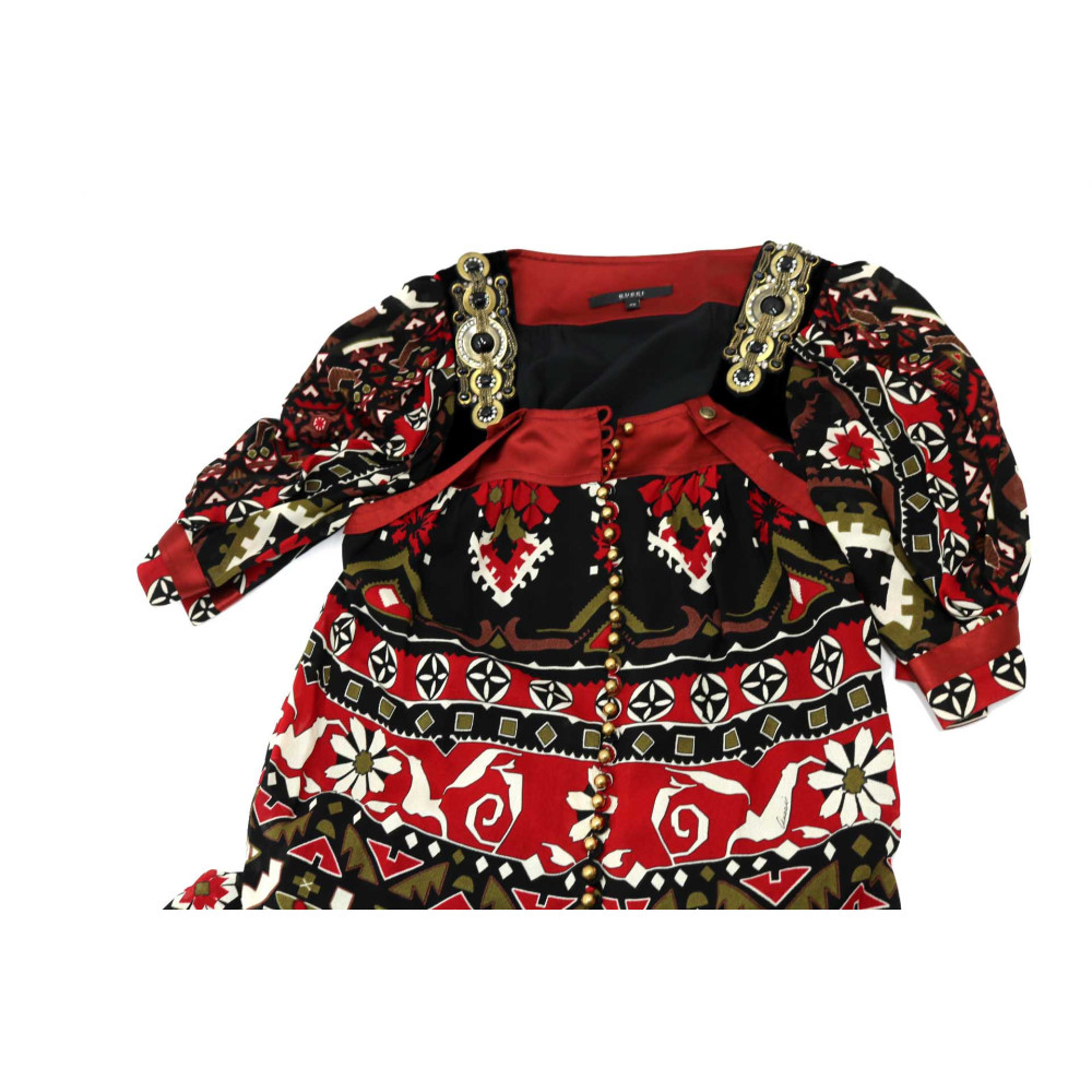 Gucci Abito Acetato e Seta Multicolor