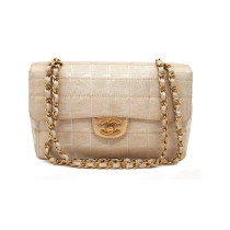 Chanel Media Tessuto Oro