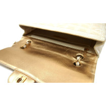 Chanel Media Tessuto Oro